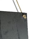 Schiefertafel Kche mit Ablage & Kordel 60 x 30 cm